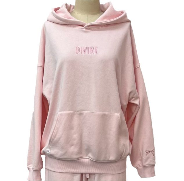 Cuddly pink-oversized hoodie (prevente)